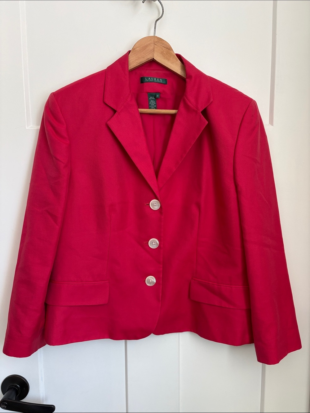 Lauren Ralph Lauren Vibrant pinky red Tailored Blazer